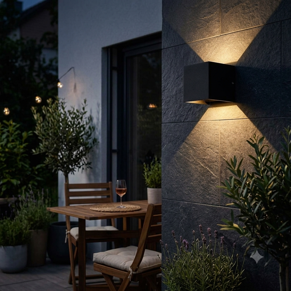 Halden IP65 LED Wall Sconce - Waterproof, Adjustable Outdoor Light